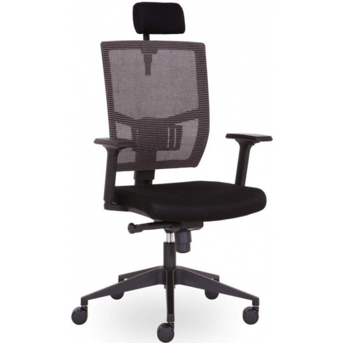 kancelářská židle ANDY s podhlavníkem černá AN 833