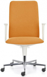 Kancelářská židle FLAP/W, žlutá, kříž hliník gallery main image