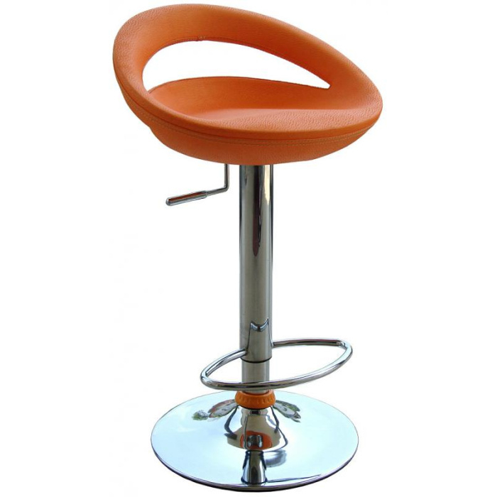 barová židle 2-35E oranžová, vzorkový kus Rožnov