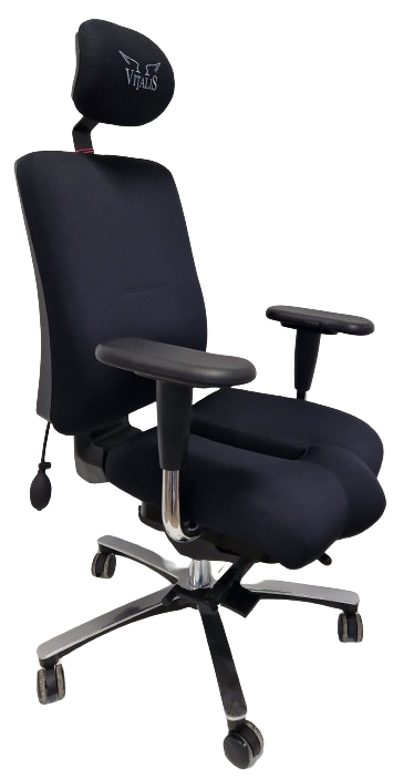 Kancelářská balanční židle VITALIS BALANCE XL AIRSOFT, černá, vzorkový kus BRATISLAVA gallery main image