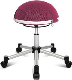 fitness kancelářská židle Sitness Half Ball Topstar růžová