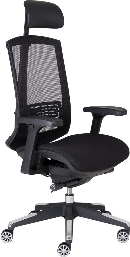 židle TOKIO značka Peška opěrák z černé síťoviny materiál a barva sedáku dle volby