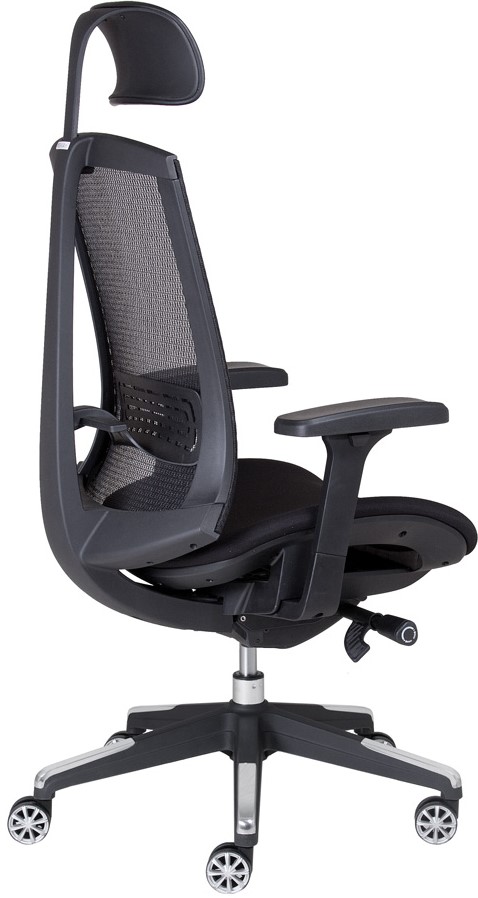 židle TOKIO značka Peška opěrák z černé síťoviny materiál a barva sedáku dle volby