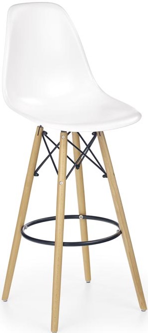 barová židle H51 bílá halmar