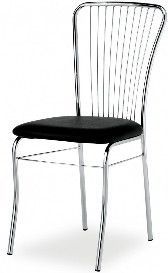 jídelní židle IRINA chrom s čalouněným sedákem