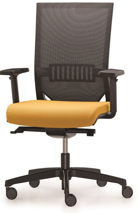 kancelářská židle Easy Pro EP 1204 od RIM čalouněný sedák síťovaná opěra