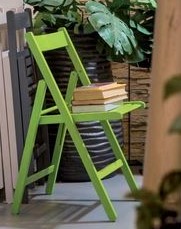 skládací židle SMART PŘÍRODNÍ zelená