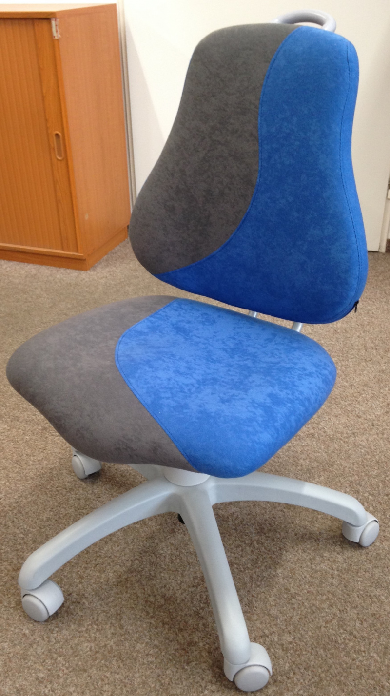 dětská židle FUXO S-line modro-šedá