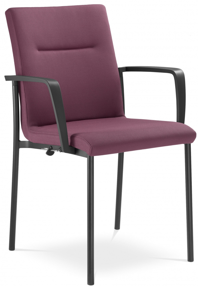 Konferenční židle SEANCE CARE 070-N2 BR-N1, kostra šedá