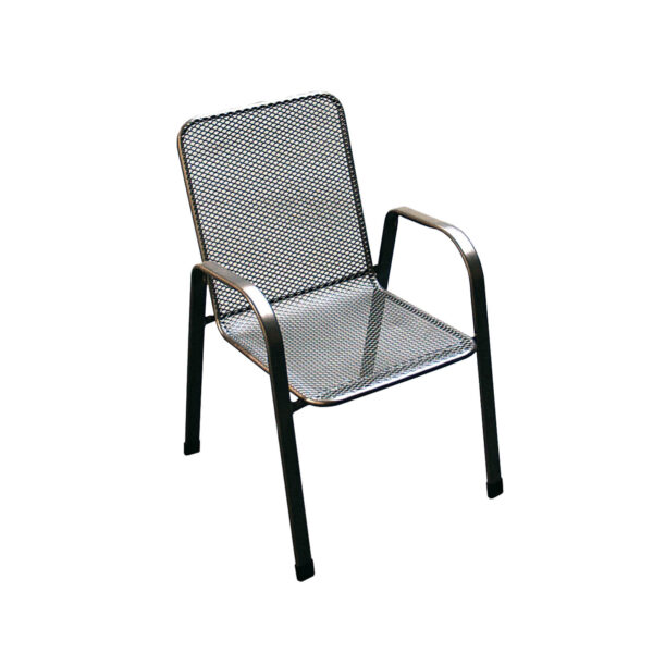 zahradní židle kovová SÁGA nízká U001