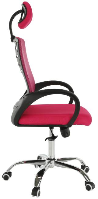 Kancelářská židle, růžová, ELMAS