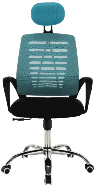 Kancelářská židle, modrá/černá, ELMAS