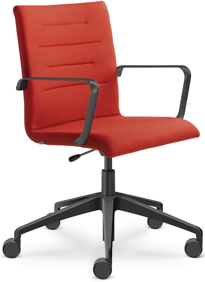 Kancelářská židle OSLO 227, F80-N1, kříž a područky černé