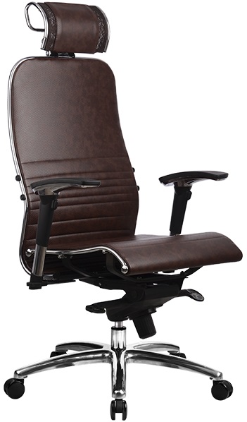 Kancelářská židle SAMURAI K-3 tmavě hnědá