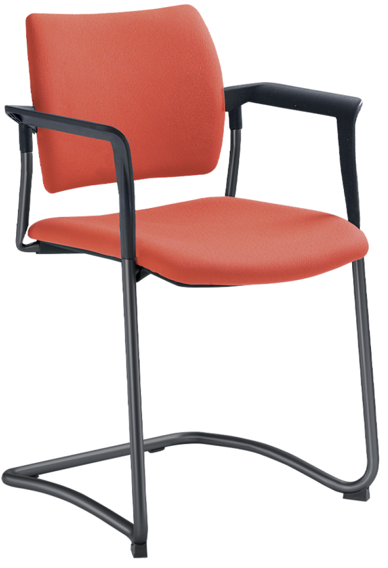 konferenční židle DREAM 130-Z-N1,BR, kostra černá 