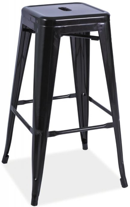 Barová židle Long Hocker černá od Sedia