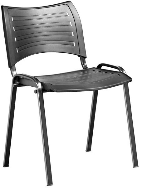konferenční židle ISO 13 plast, kostra černá