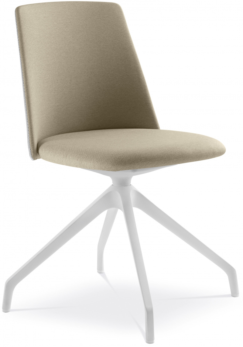 Konferenční židle MELODY CHAIR 361, F90-WH, bílý kříž