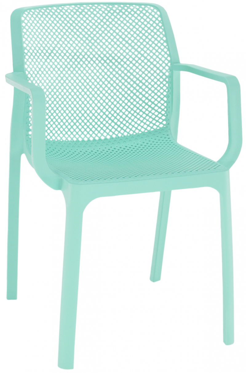 Stohovatelná židle FRENIA, mentolová/ plast