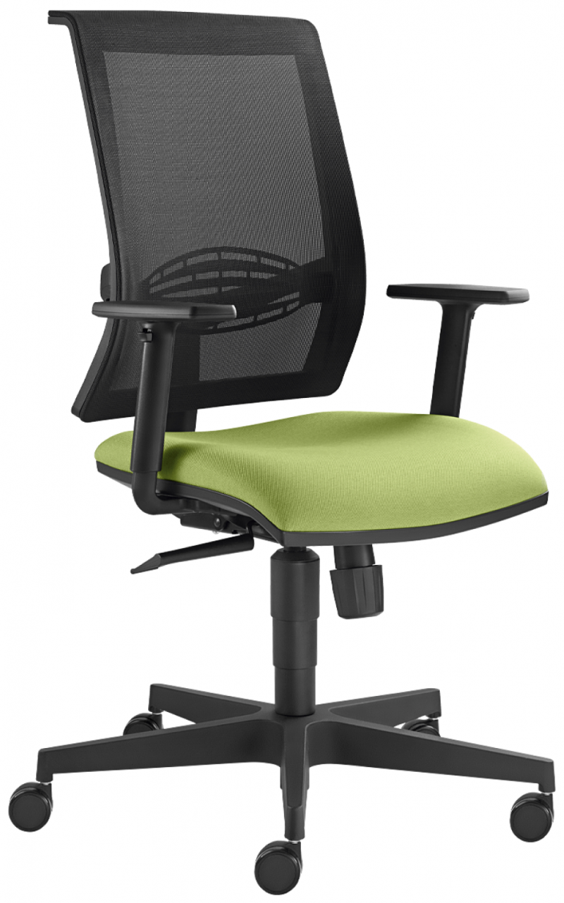 Kancelářská židle Lyra 217-SY, bílá káva, bílošedá