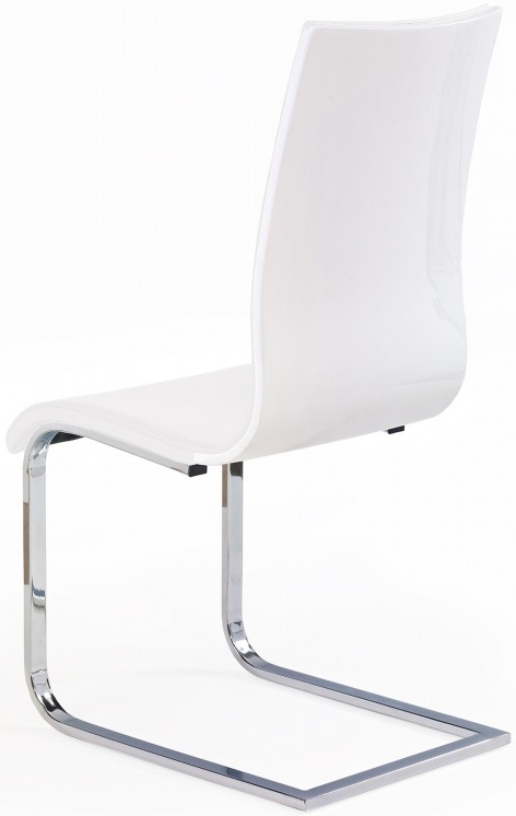 jídelní židle K104 bílá/bílá eko kůže