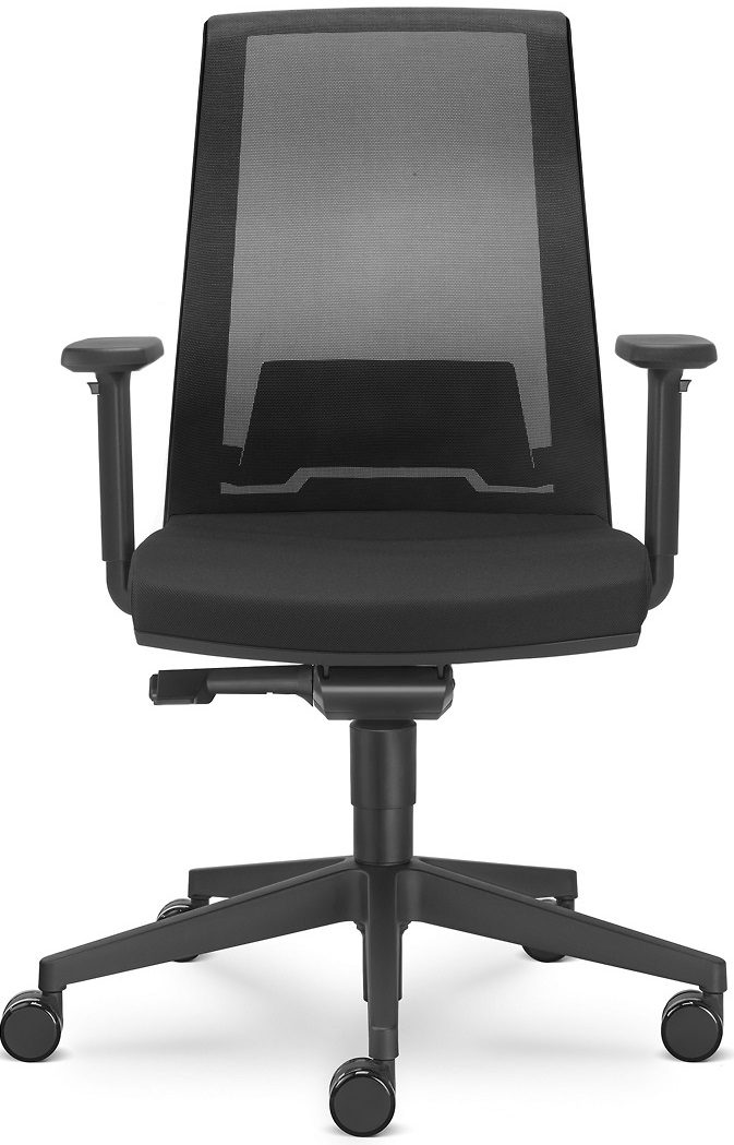 Kancelářská židle LOOK 270-AT, posuv sedáku, černá skladová