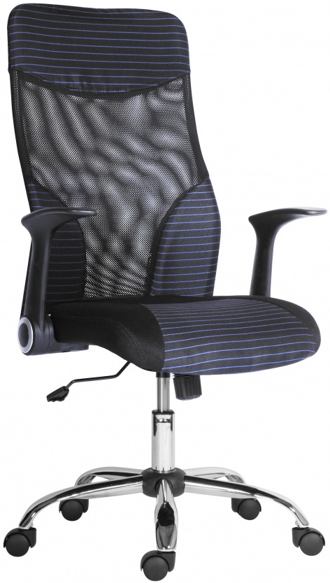 kancelářská židle Wonder Large modrý proužek, vzorový kus OSTRAVA