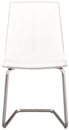 židle LOLLIPOP 2 , transparentní, vzorový kus Rožnov p.R.