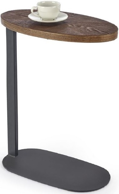 Příruční stolek  DELPHI ořech / černý