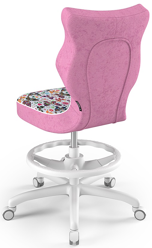 Dětská židle Petit White 4 HC+F s opěrným kruhem ST31 motýlci
