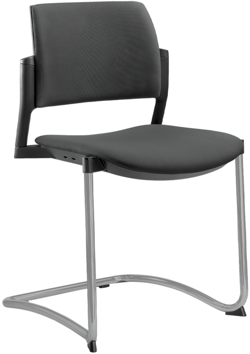 konferenční židle DREAM+104BL-Z-N2, kostra šedá