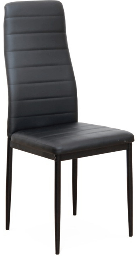jídelní židle COLETA NOVA černá ekokůže/černá podnož