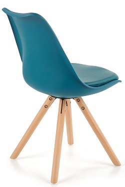 Jídelní židle K201 tyrkysová Halmar