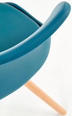 Jídelní židle K201 tyrkysová Halmar detail