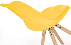 Jídelní židle K201 žlutá Halmar detail