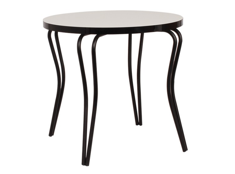 Jídelní stůl OLEG,chrom.nohy, 80 kruh S150