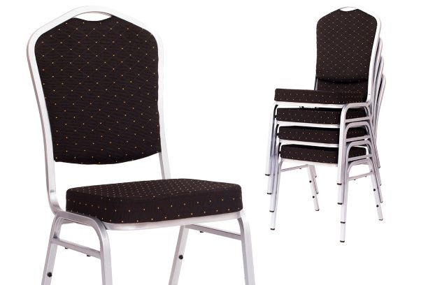 banketová židle Standard Line ST390 černo - stříbrné