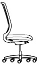 Plynový píst pro výšku sedáku 46,5 - 58,5 cm