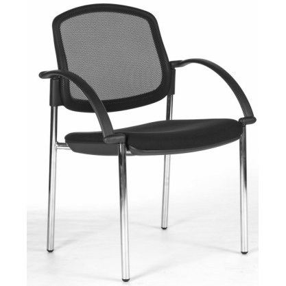 židle OPEN CHAIR 10 - kostra černá, s područkami