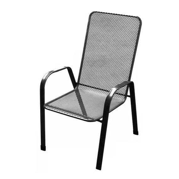 zahradní židle kovová SÁGA vysoká U000