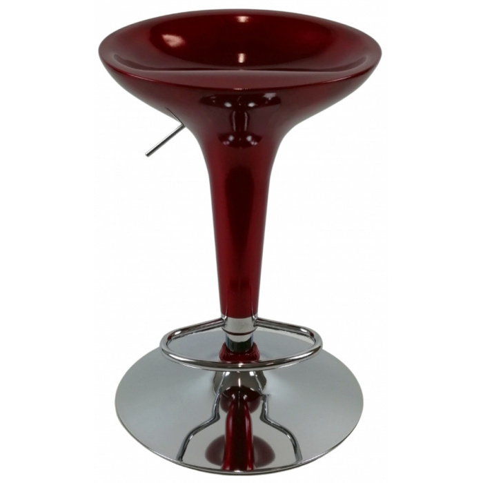 barové židle EMILIO barva vínově rudá