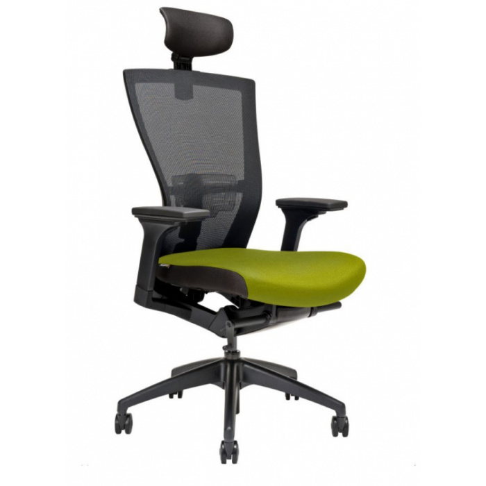 kancelářská židle MERENS BLACK s podhlavníkem