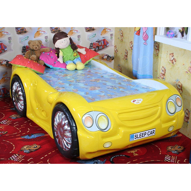 dětská postel auto SLEEPCAR žlutá