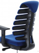 kancelářská židle FISH BONES černý plast,modrá látka TW10