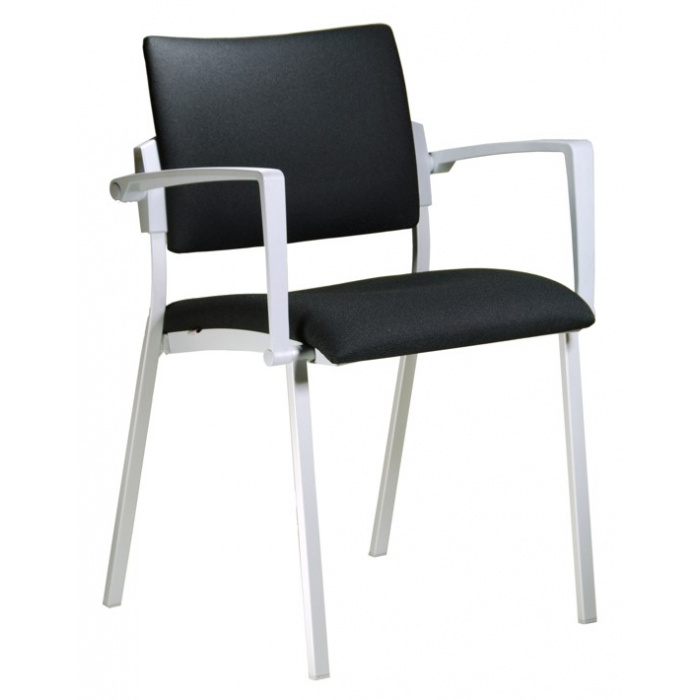 konferenční židle SQUARE, šedý plast