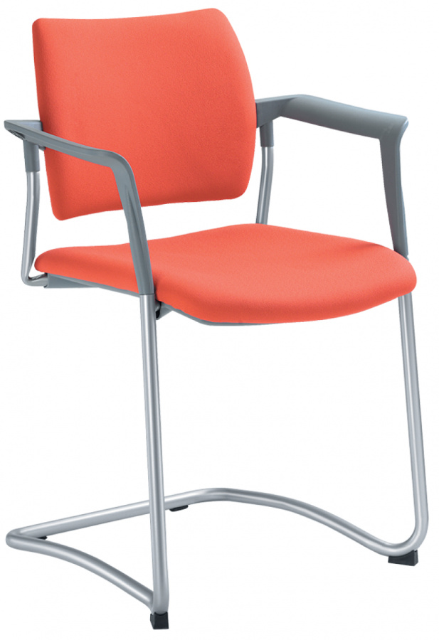 konferenční židle DREAM 131-Z-N2,BR, kostra šedá gallery main image