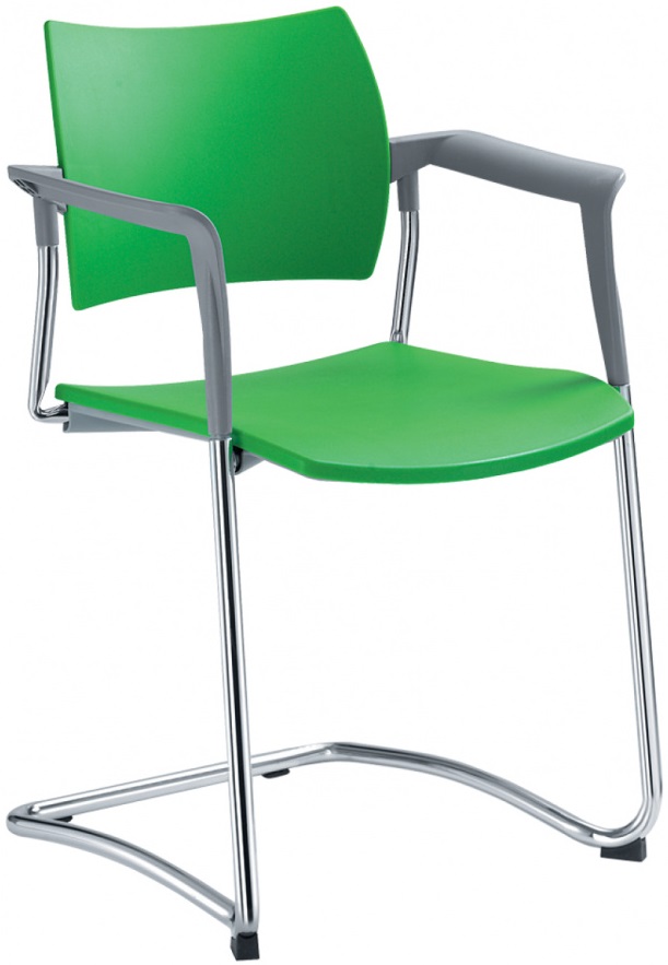 konferenční židle DREAM 131-Z-N4,BR, kostra chrom gallery main image