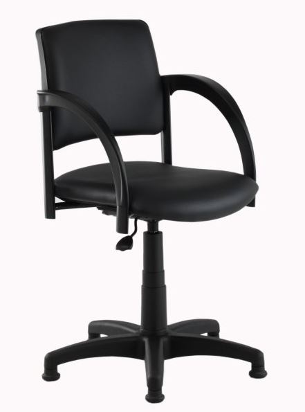 kadeřnická židle SIGNO pneu černá gallery main image