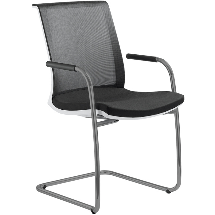 Konferenční židle LYRA NET 213-Z-N2, kostra šedá