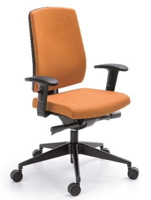 Kancelářská židle RAYA 23SL, čalouněné záda gallery main image